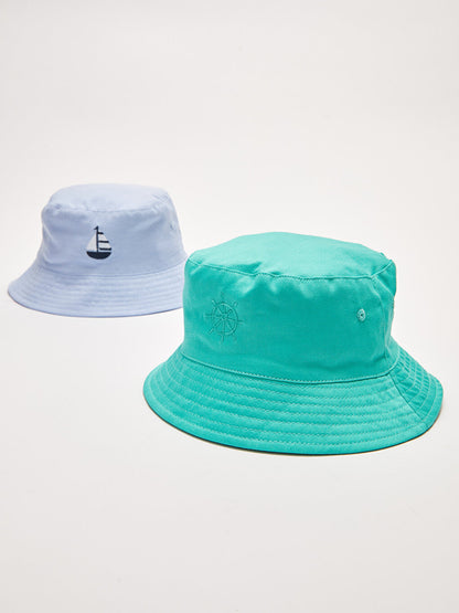 Embroidered Boy's Bucket Hat 2-pack