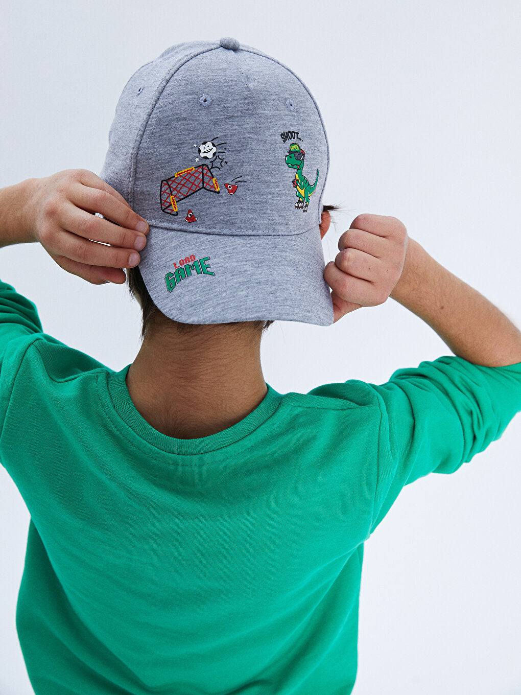 Dinosaur Printed Boy's Cap Hat