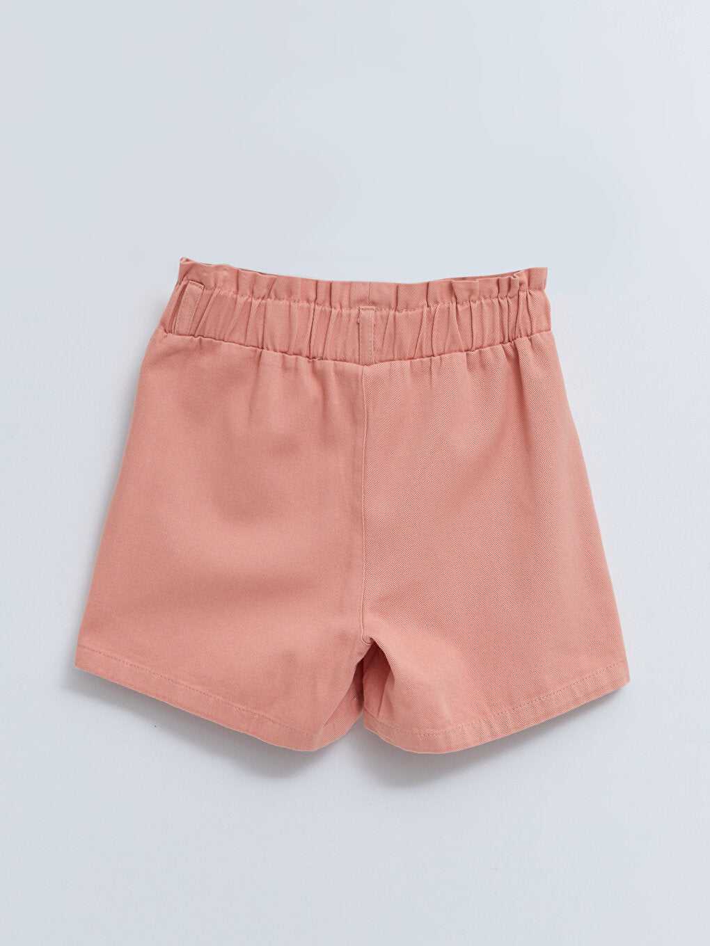 Basic Gabardine Girl's Shorts Skirt with Elastic Waist