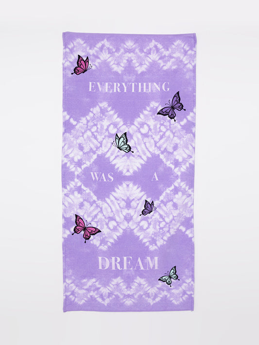 Printed Girls' Velvet Beach Towel