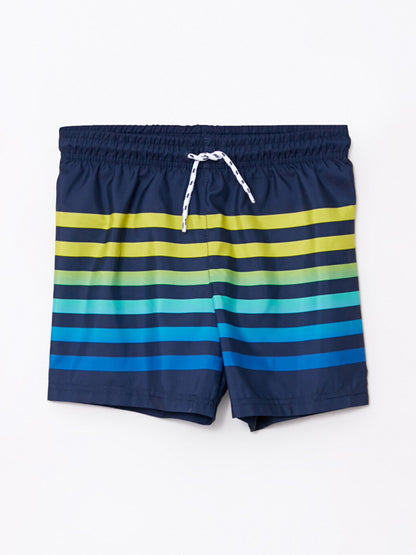 Striped Quick Drying Boy's Swim Shorts