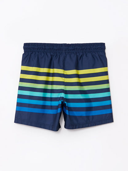 Striped Quick Drying Boy's Swim Shorts