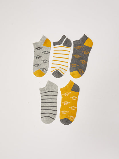 Patterned Boy's Booties Socks 5-pack