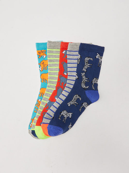 Patterned Boy Socks Pack of 5