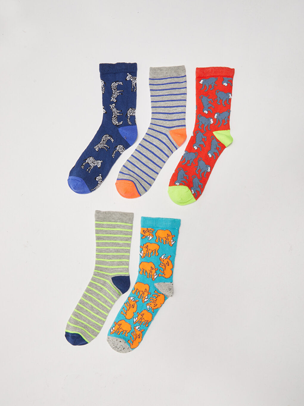 Patterned Boy Socks Pack of 5