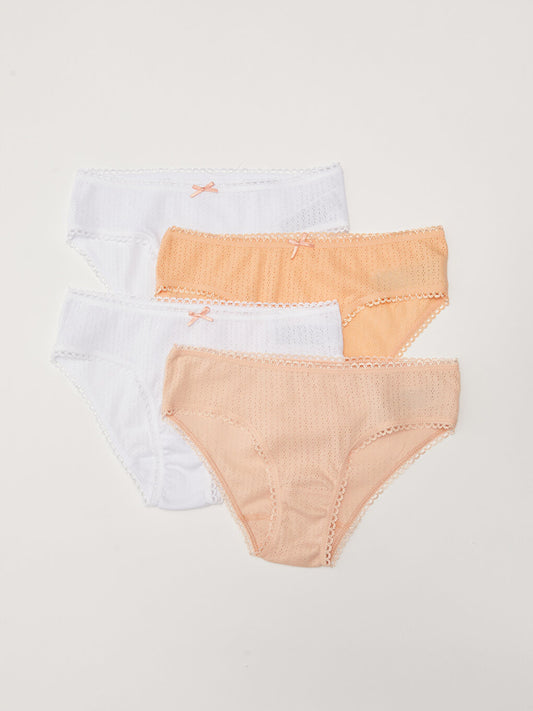 Basic Cotton Girl's Panties 4-pack