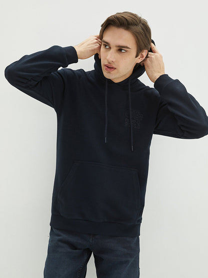 Long Sleeve Embroidered Men's Hoodie