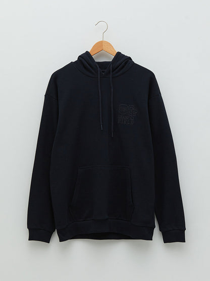 Long Sleeve Embroidered Men's Hoodie