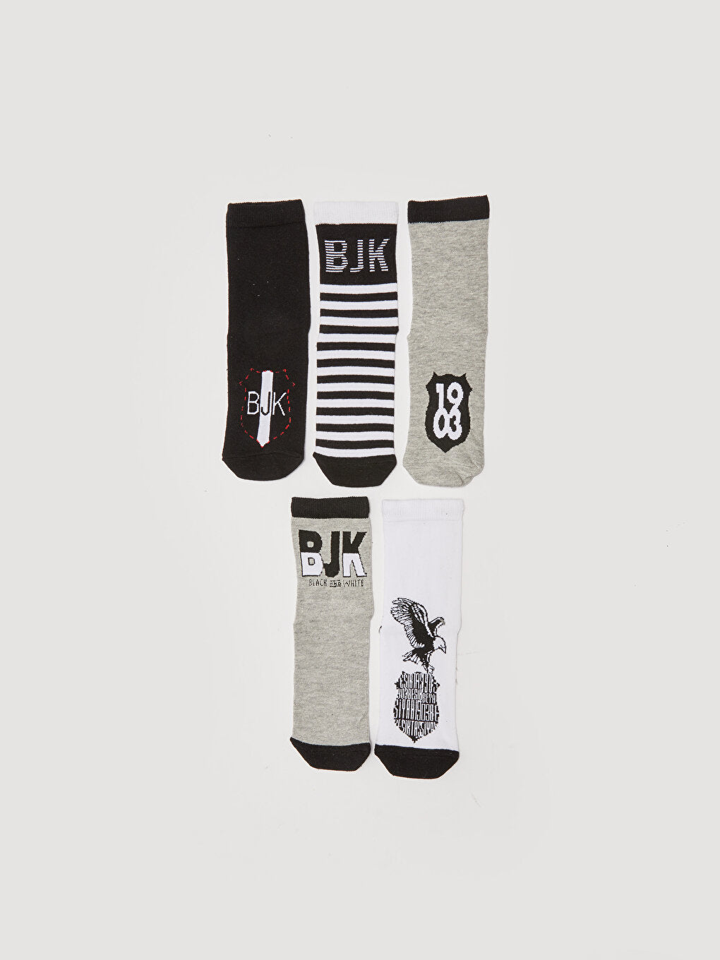 Beşiktaş Printed Boy's Fan Socket Socks 5-pack