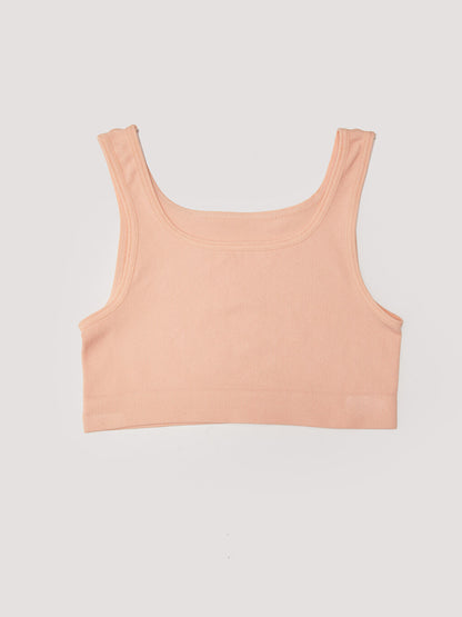 Crew Neck Basic Girl's Bustier