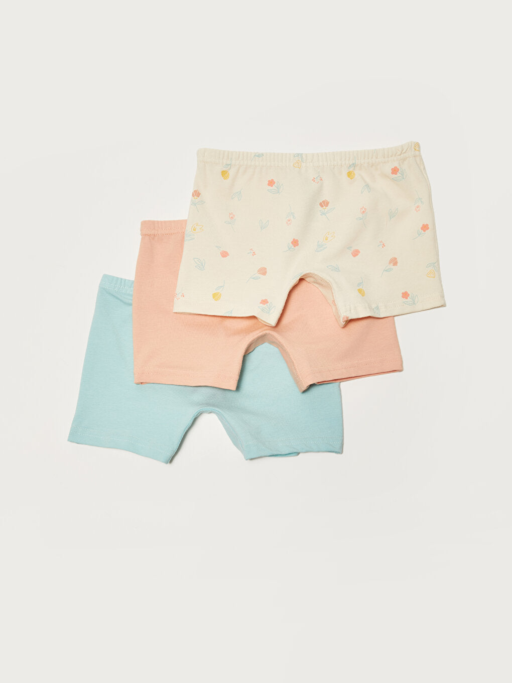 Printed Cotton Girl's Boxer Set of 3