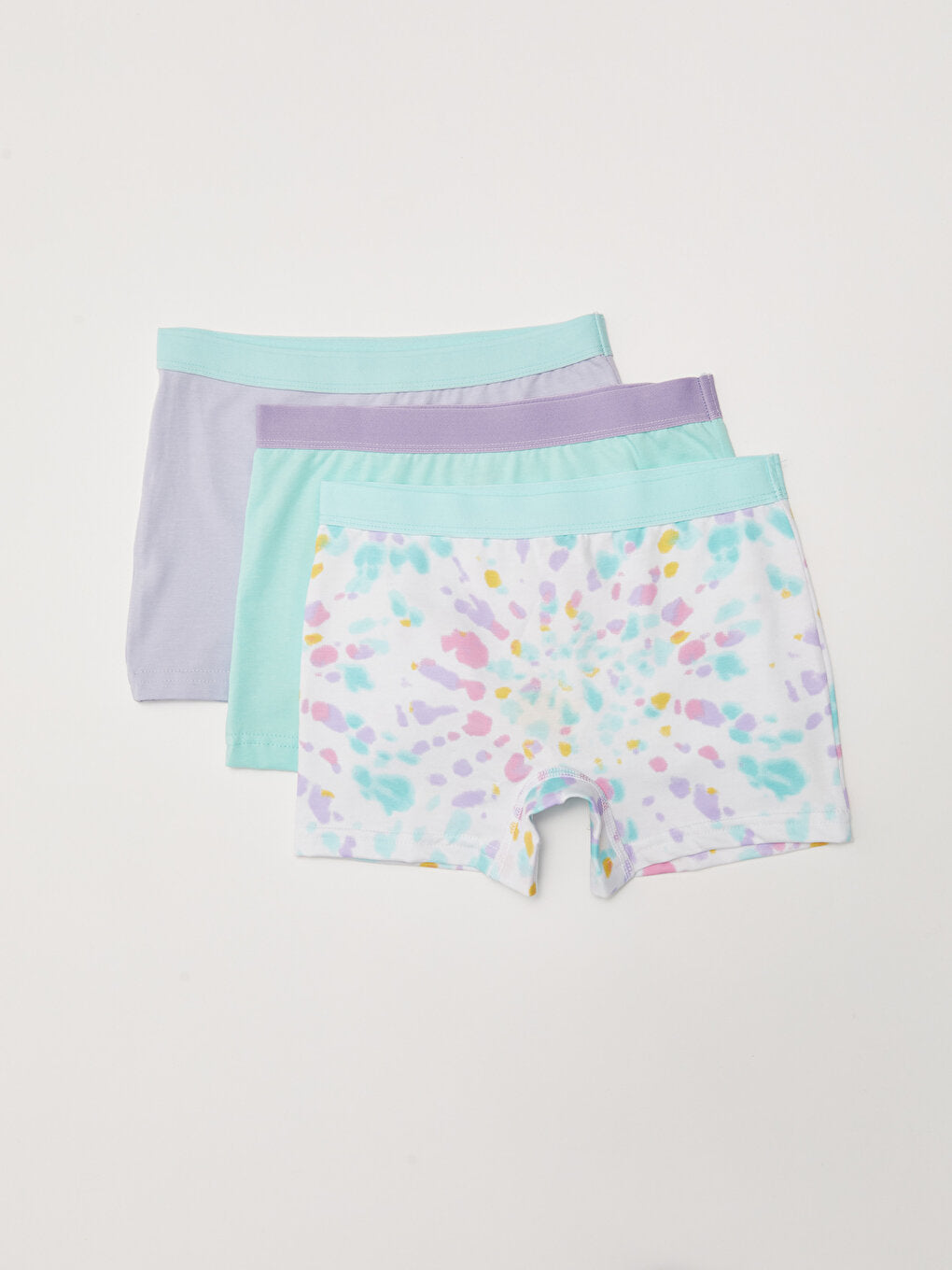 Printed Cotton Girl's Boxer Set of 3