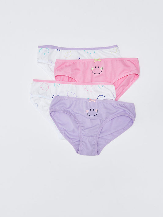 Printed Cotton Girl's Panties 4-pack