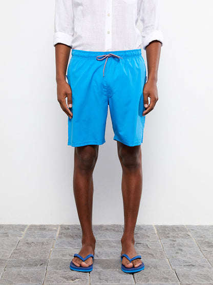 Knee-Length Basic Men's Swim Shorts