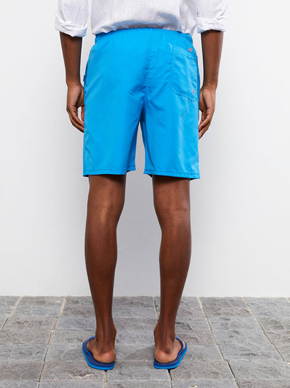 Knee-Length Basic Men's Swim Shorts