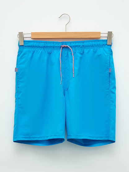 Knee-Length Basic Men's Swim Shorts