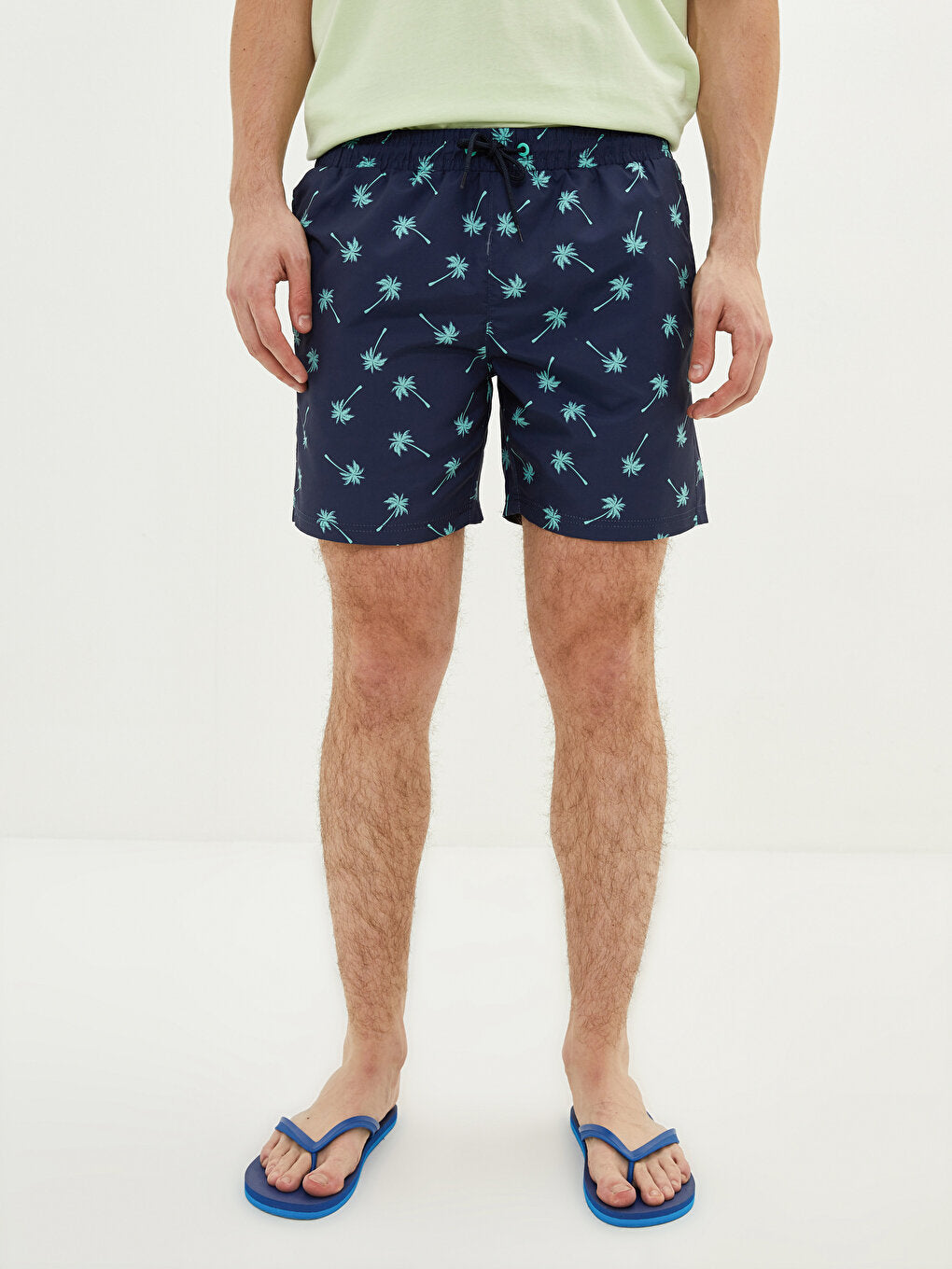 Short Patterned Men's Swim Shorts