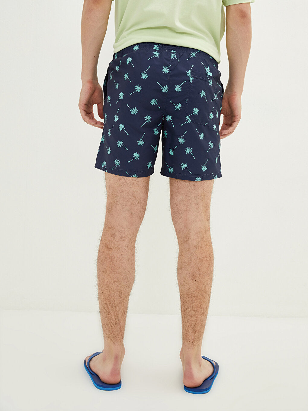 Short Patterned Men's Swim Shorts