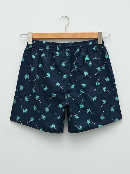 Short Patterned Men's Swim Shorts