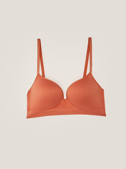 Underwire Padded Plain T-Shirt Bra