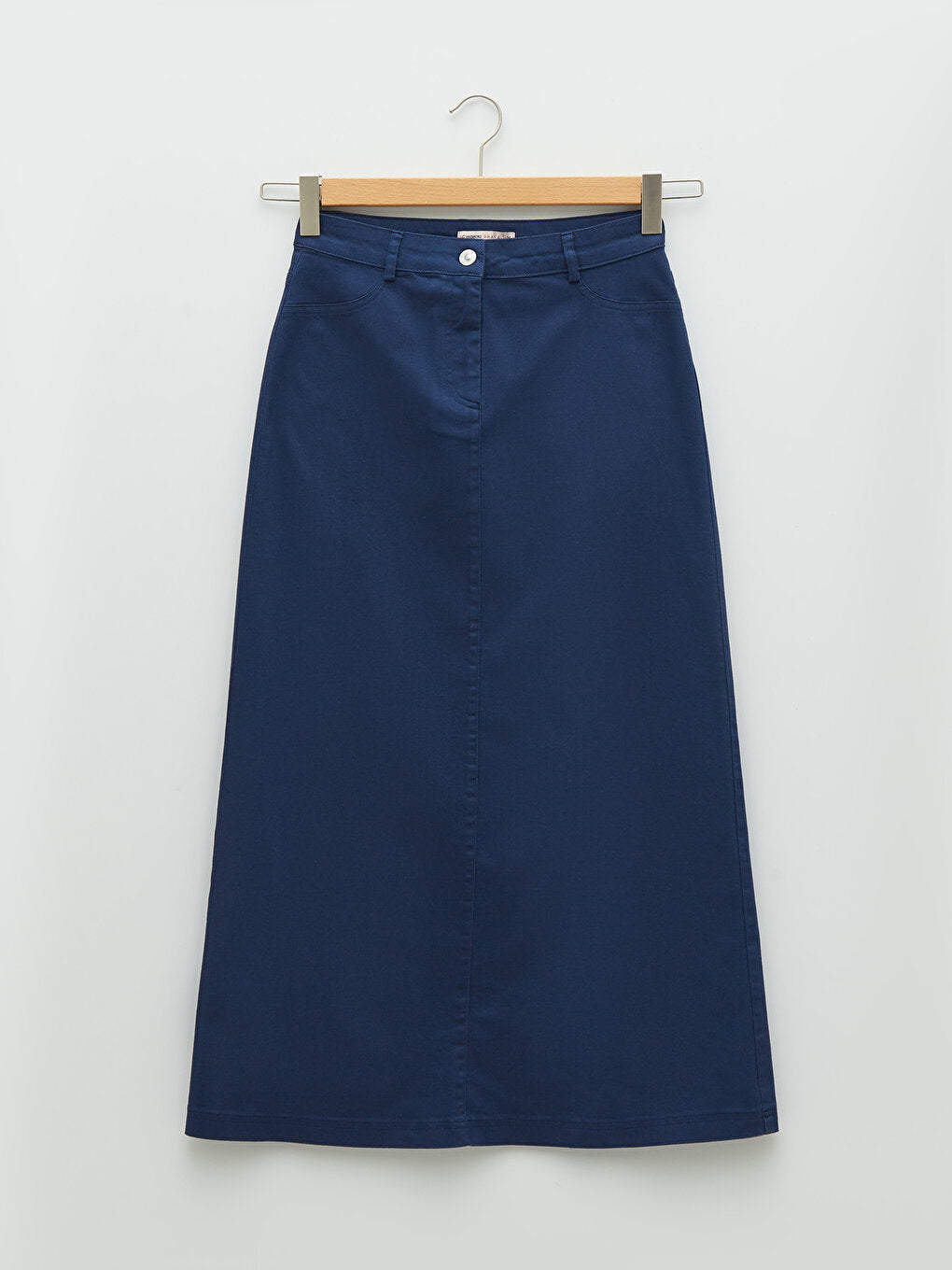 Standard Fit Plain Pocket Detailed Women's Gabardine Women's Skirt