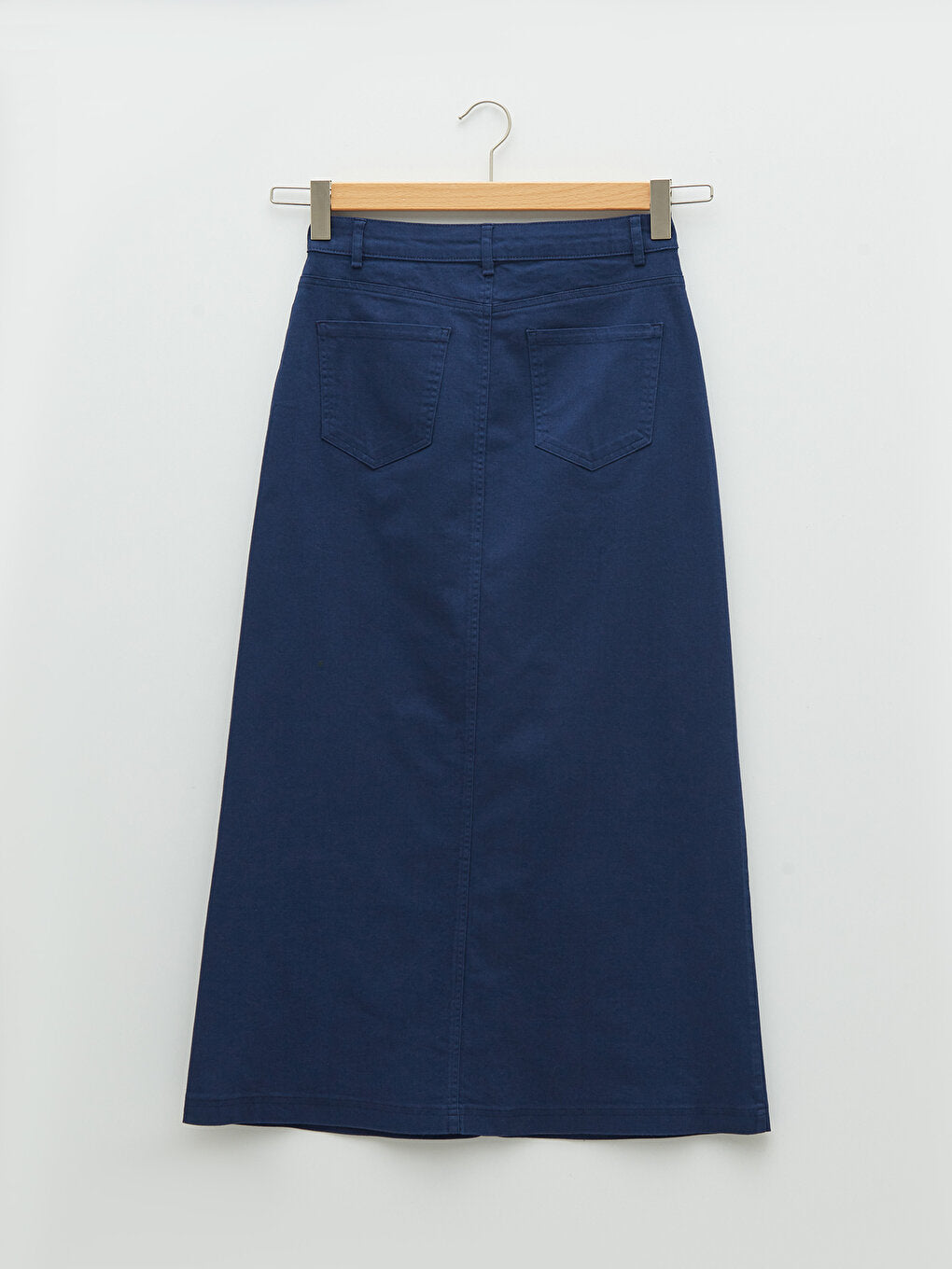 Standard Fit Plain Pocket Detailed Women's Gabardine Women's Skirt