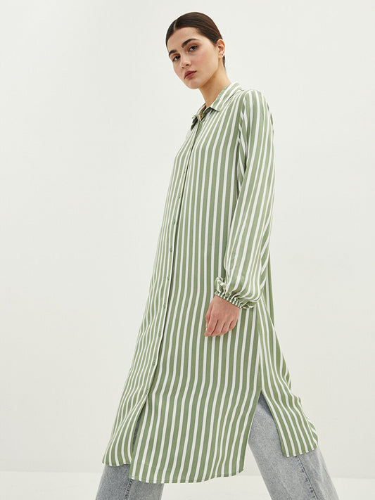 Striped Long Sleeve Belmando Women's Shirt Tunic