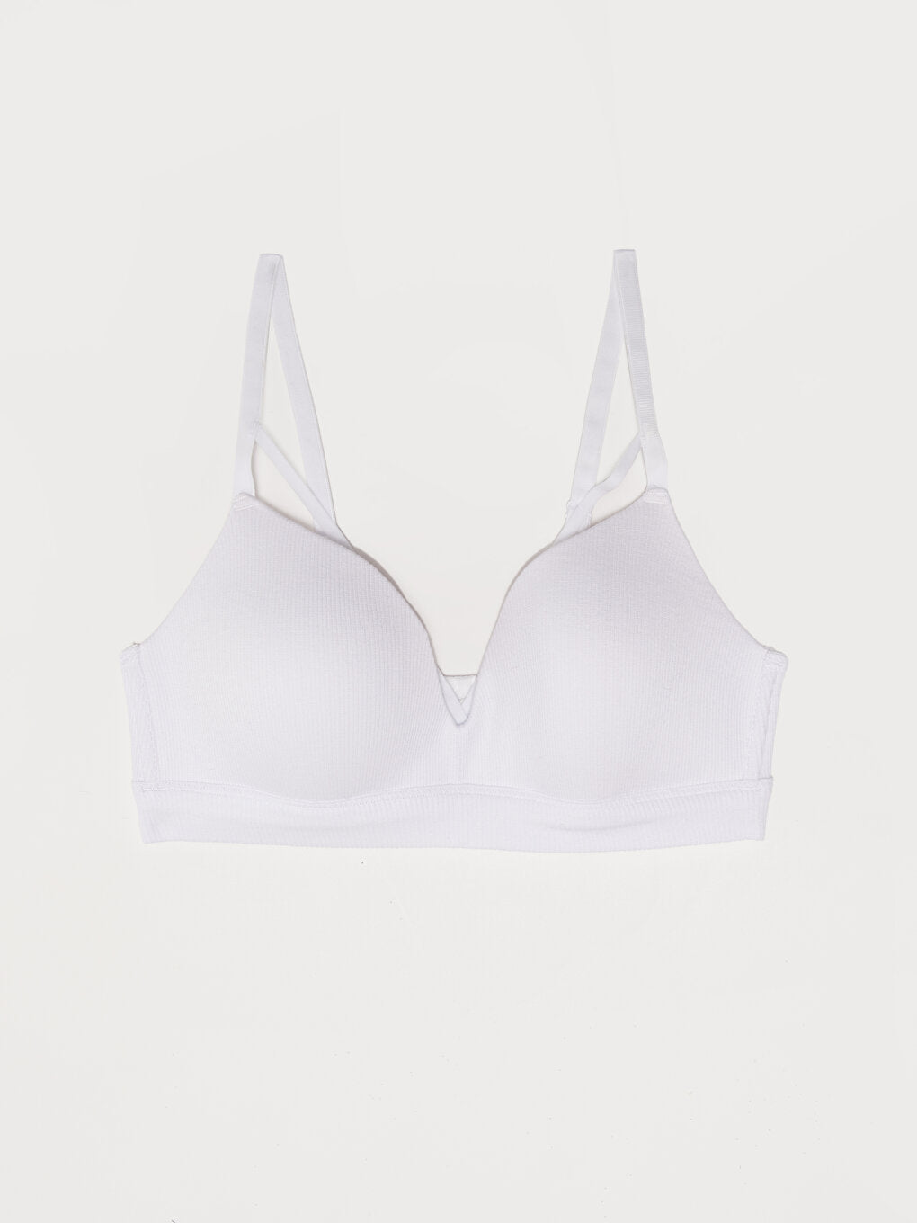 Non-wired, unpadded plain bra