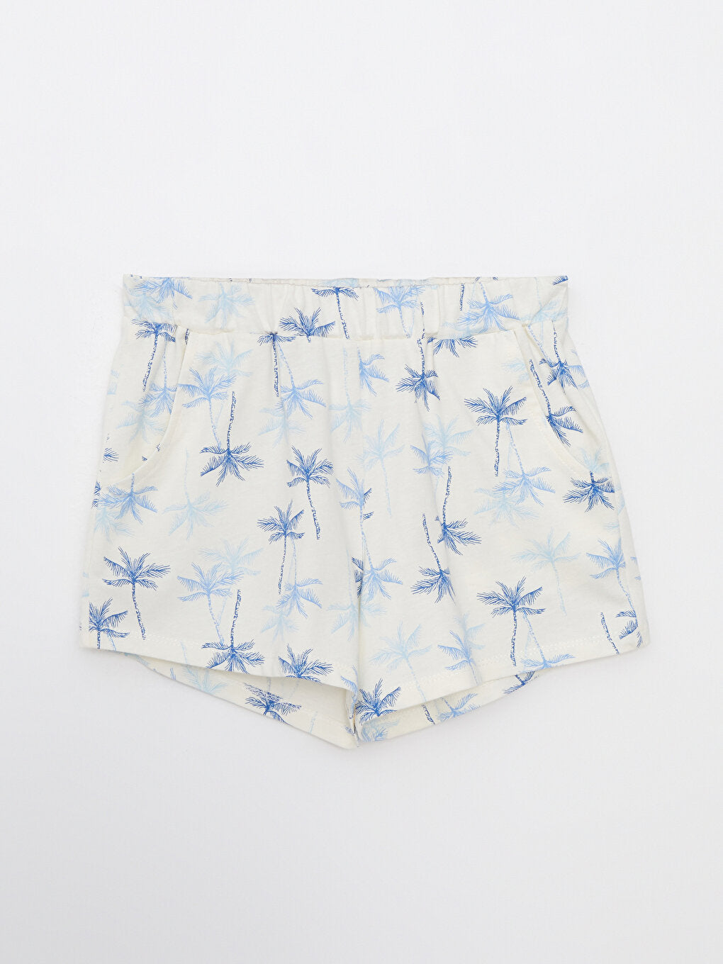 Printed Girls' Shorts with Elastic Waist