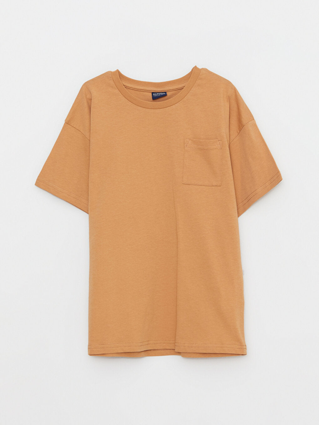 Crew Neck Basic Short Sleeve Cotton Boy's T-Shirt