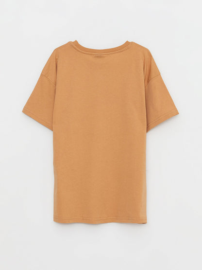 Crew Neck Basic Short Sleeve Cotton Boy's T-Shirt