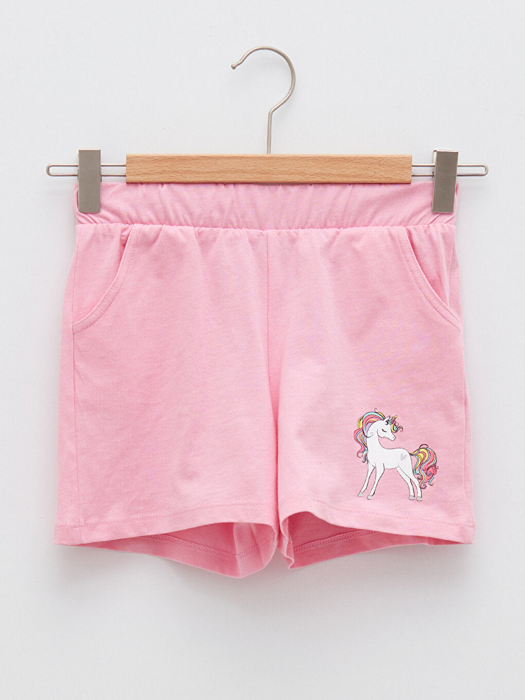 Printed Girls' Shorts with Elastic Waist