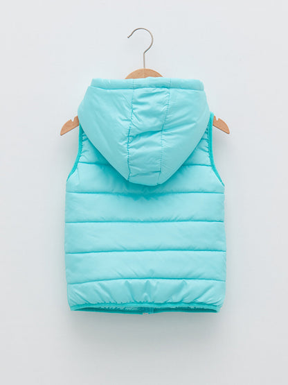 Hooded Basic Girl's Puffer Vest