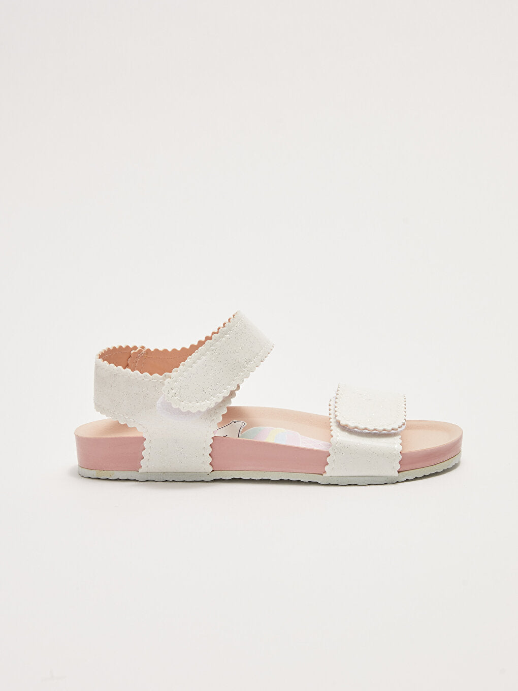 Double Striped Velcro Girls Sandals