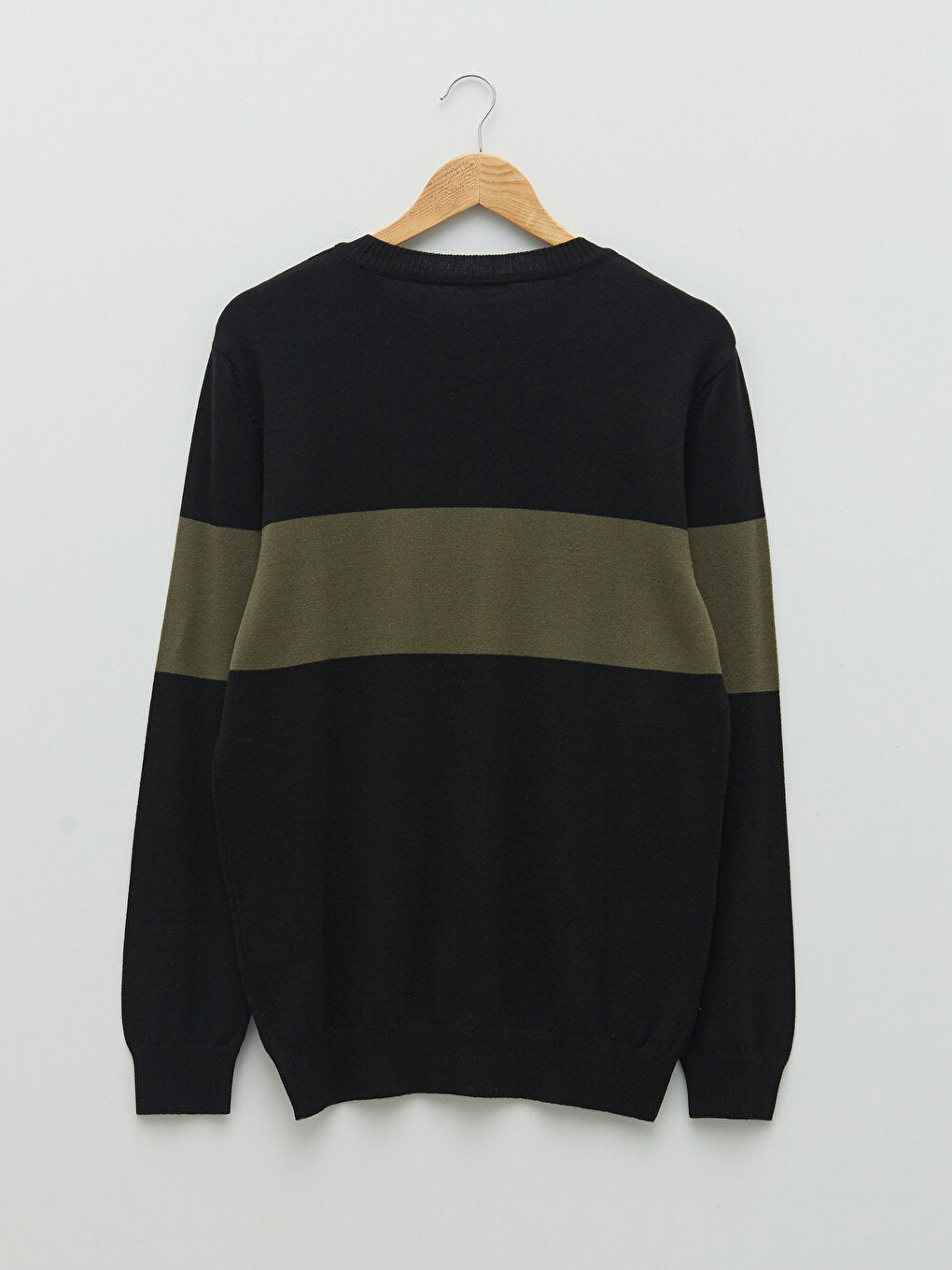 Crew Neck Long Sleeve Men's Knitwear Sweater