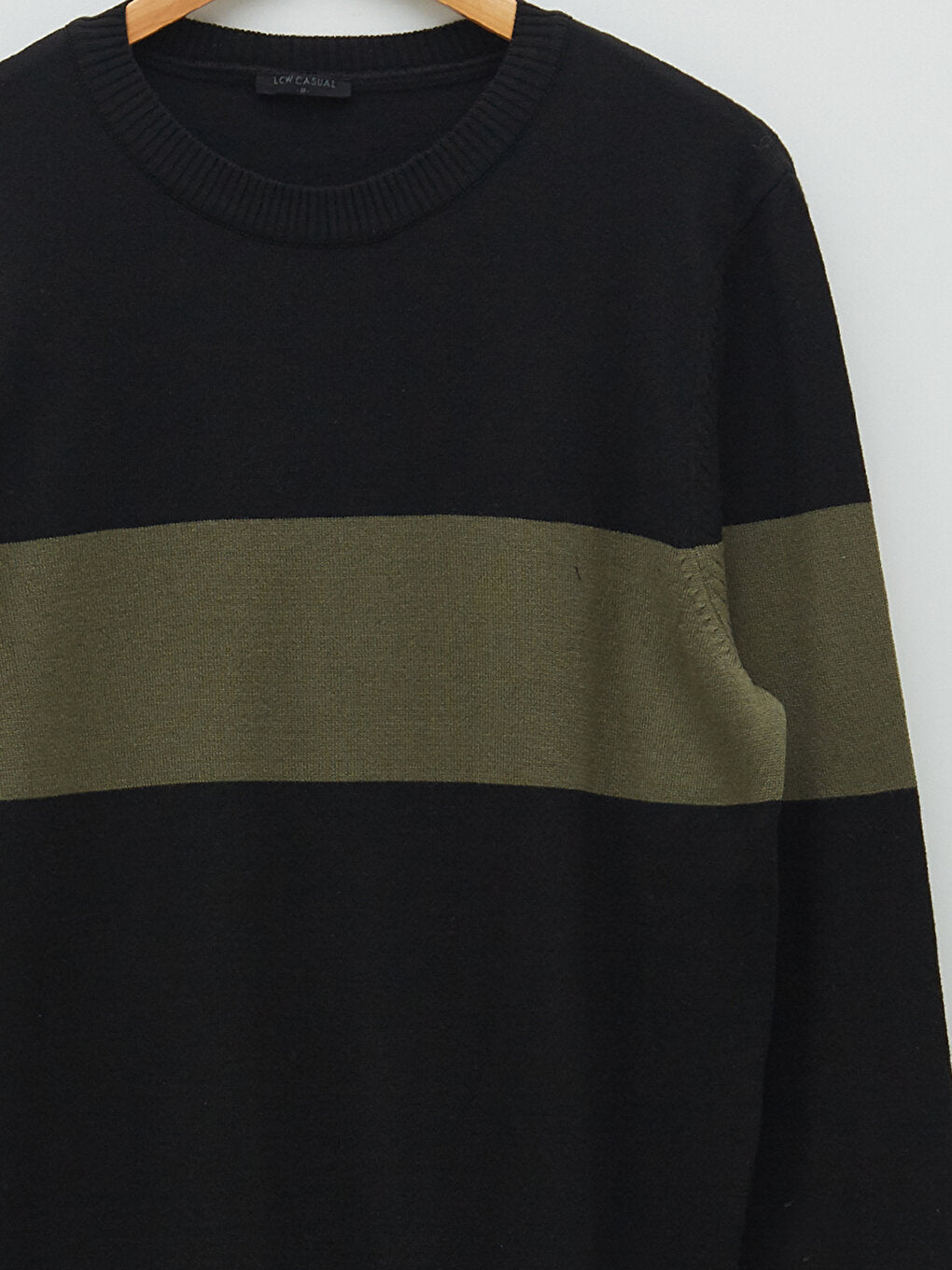 Crew Neck Long Sleeve Men's Knitwear Sweater