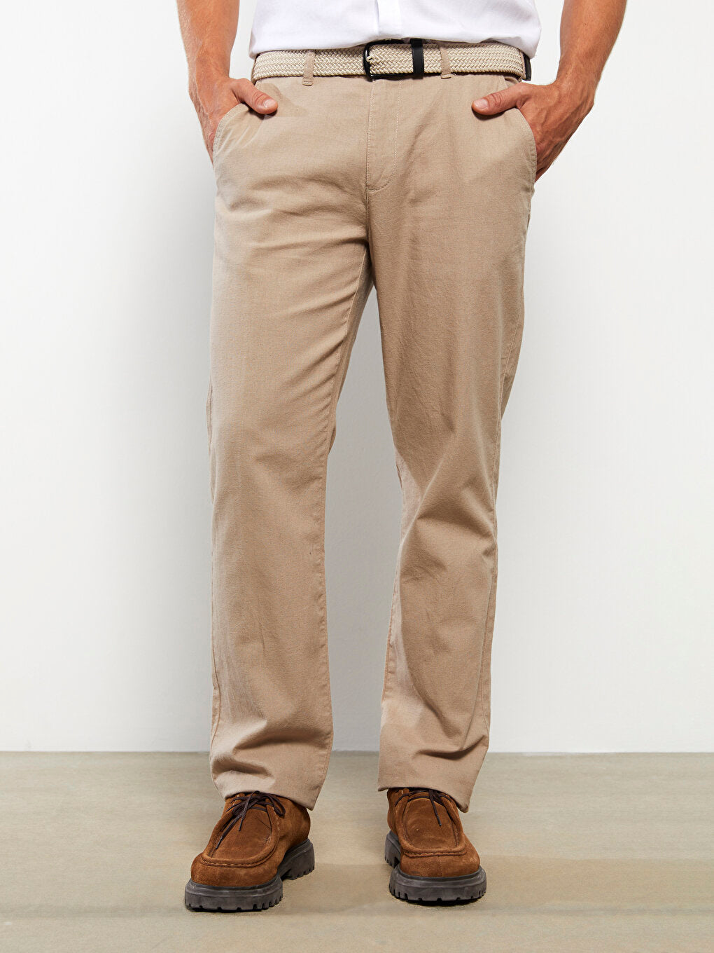 Wide Fit Men's Chino Trousers