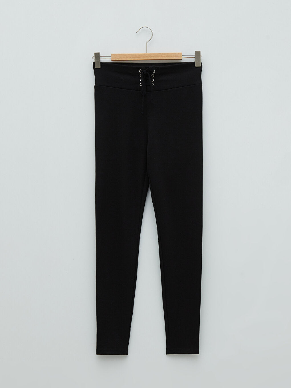 Women's Leggings with Elastic Waist and Tie Detail