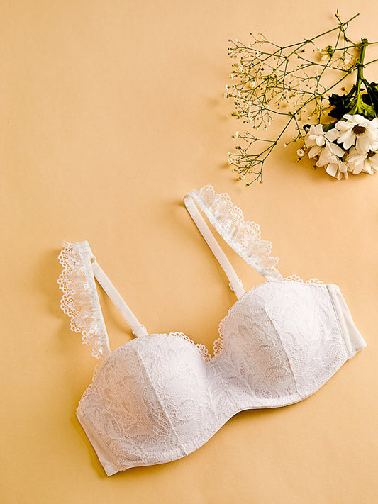 Underwire Unpadded Lace Bride Strapless Bra