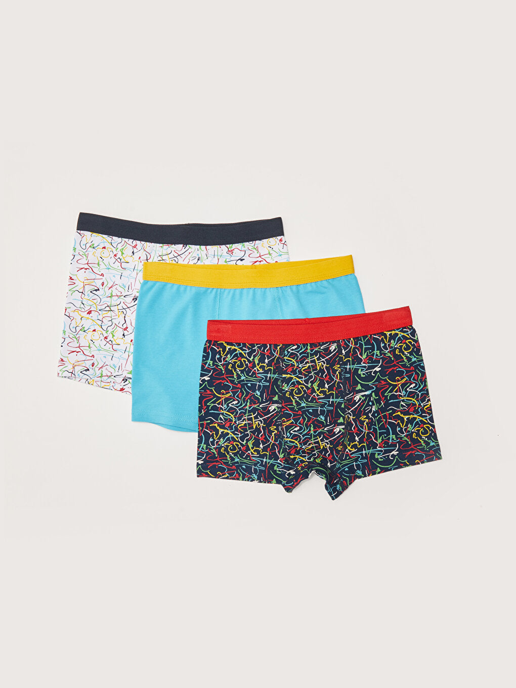 Printed Cotton Boys' Boxer 3-Piece