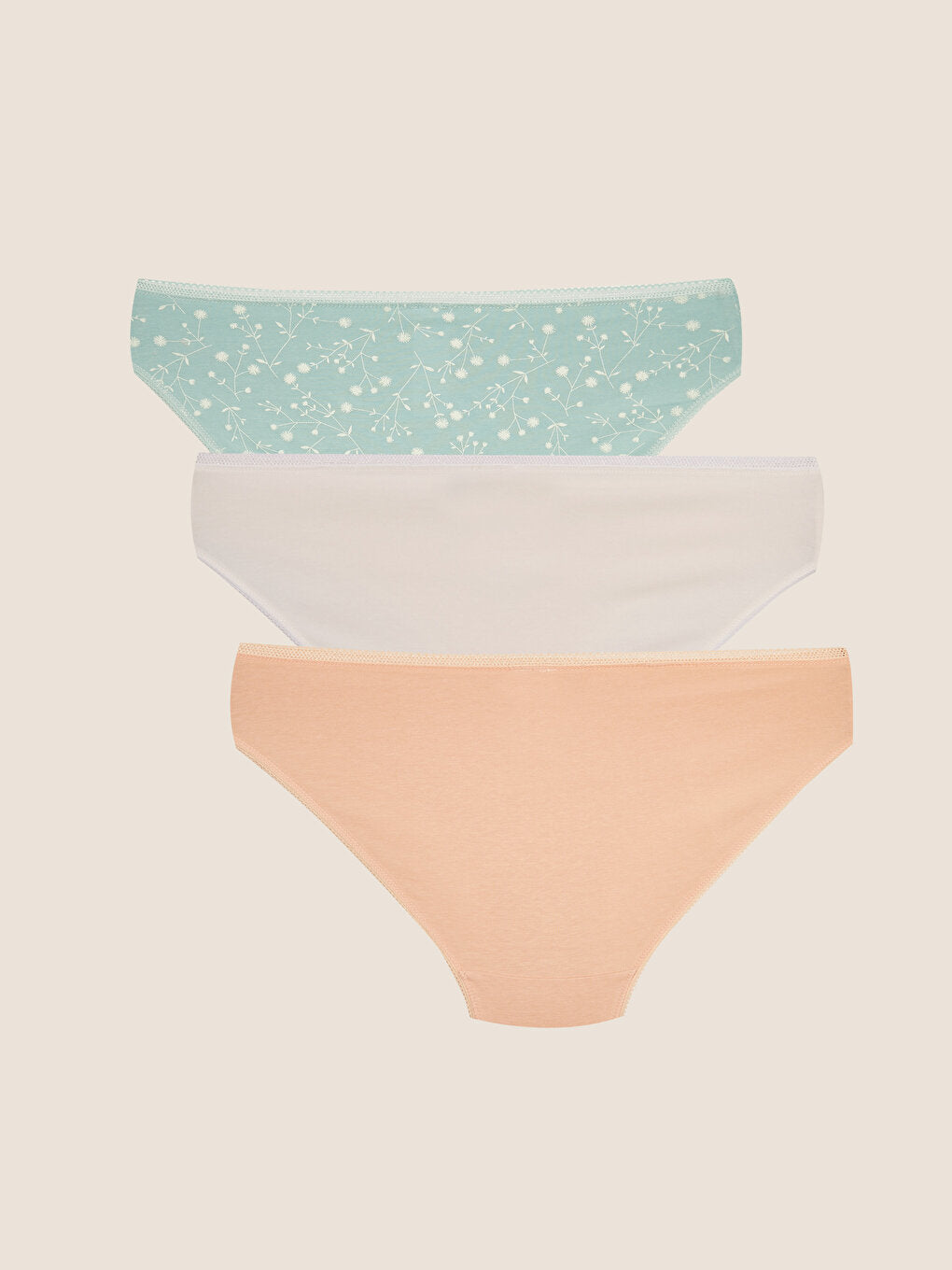 Patterned Bikini Panties 3 Pack