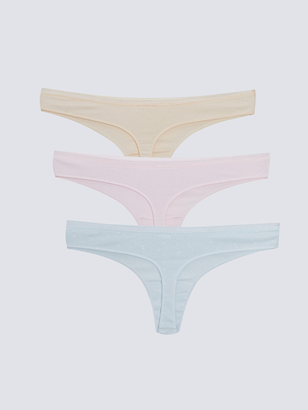 Plain Thong Panties 3 Pack