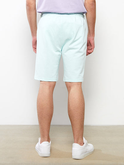 Slim Fit Men's Shorts with Waist Tie Detail