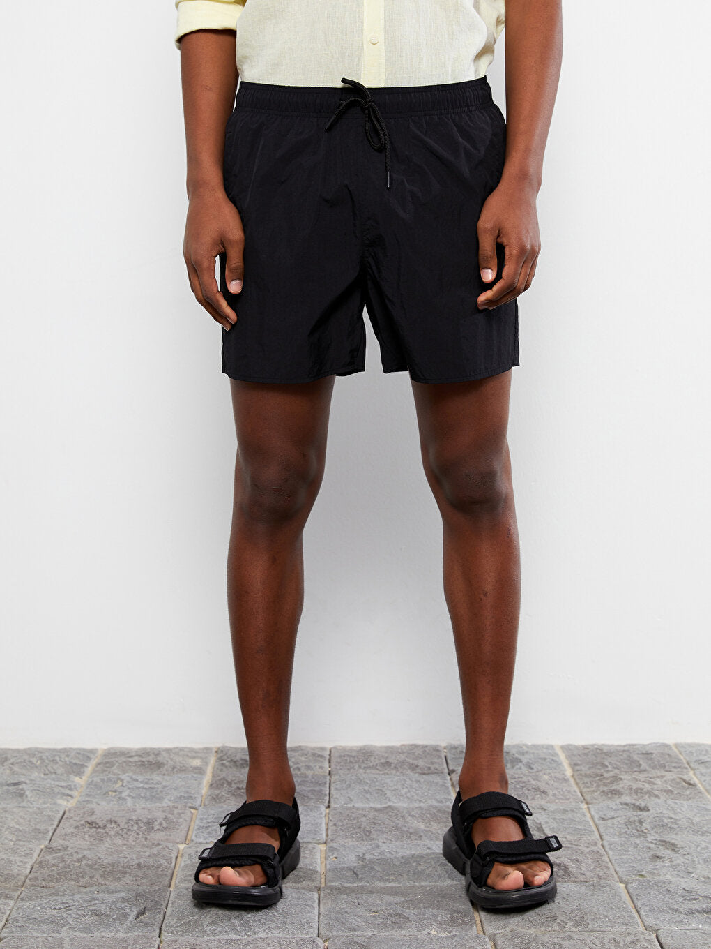 Short Length Basic Men's Swim Shorts