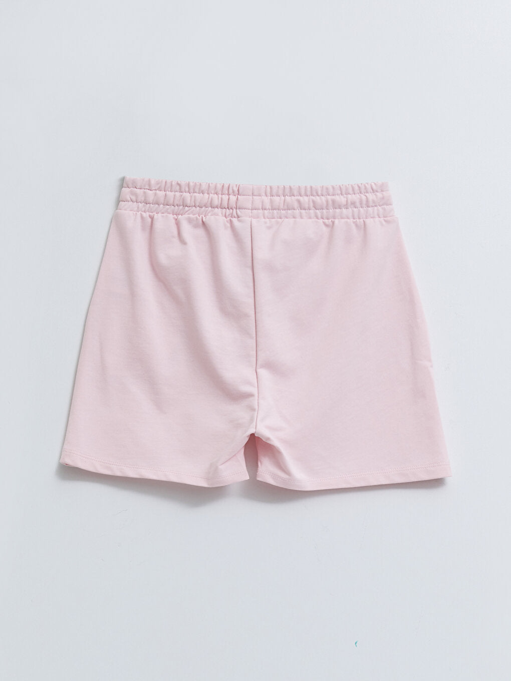 Women's Shorts with Elastic Waist and Flat Pocket Detail