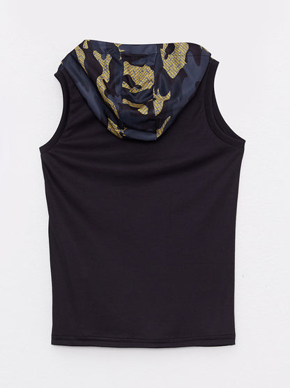 Hooded Printed Boys Undershirt