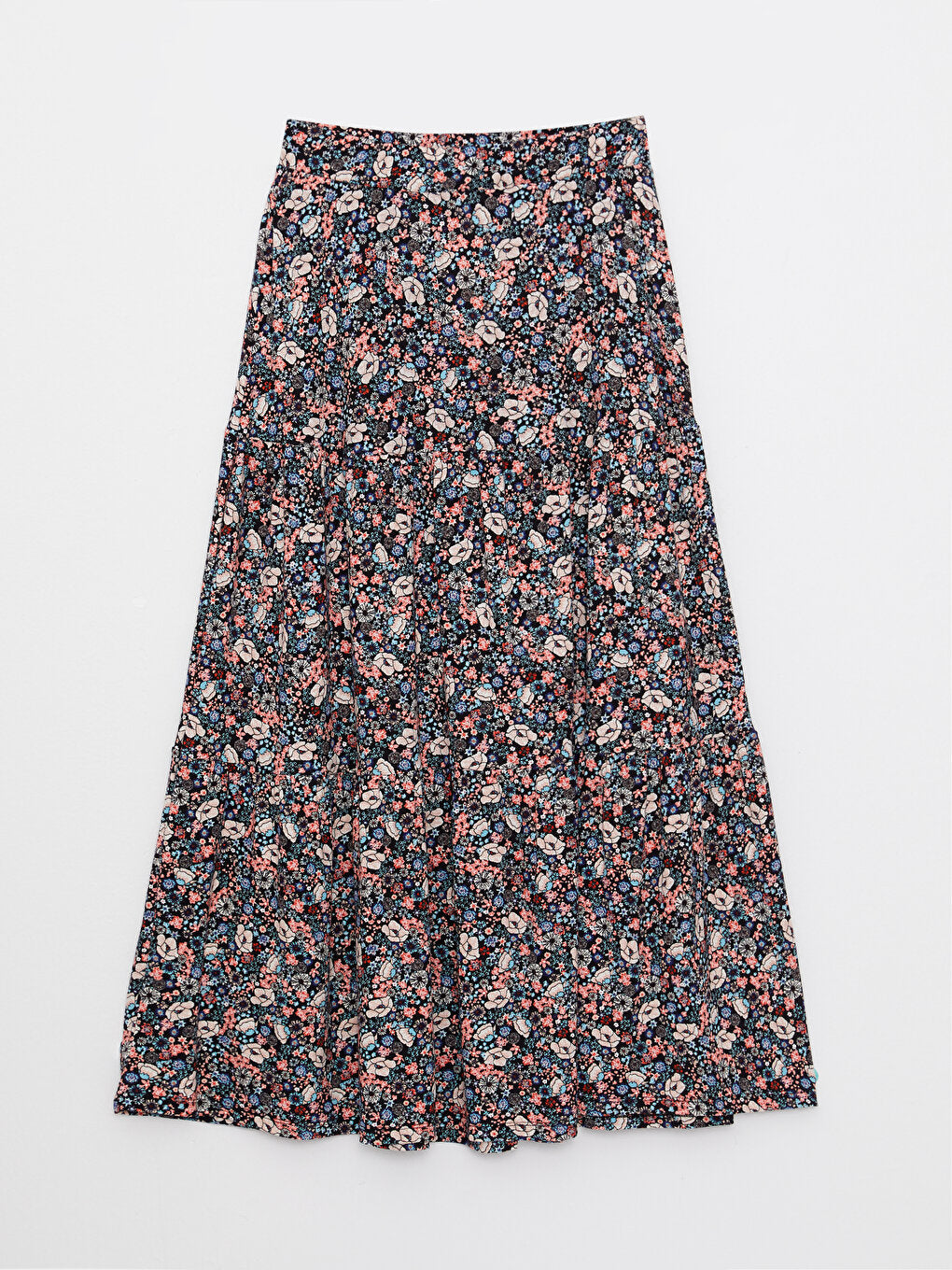 Patterned Women's Skirt with Elastic Waist