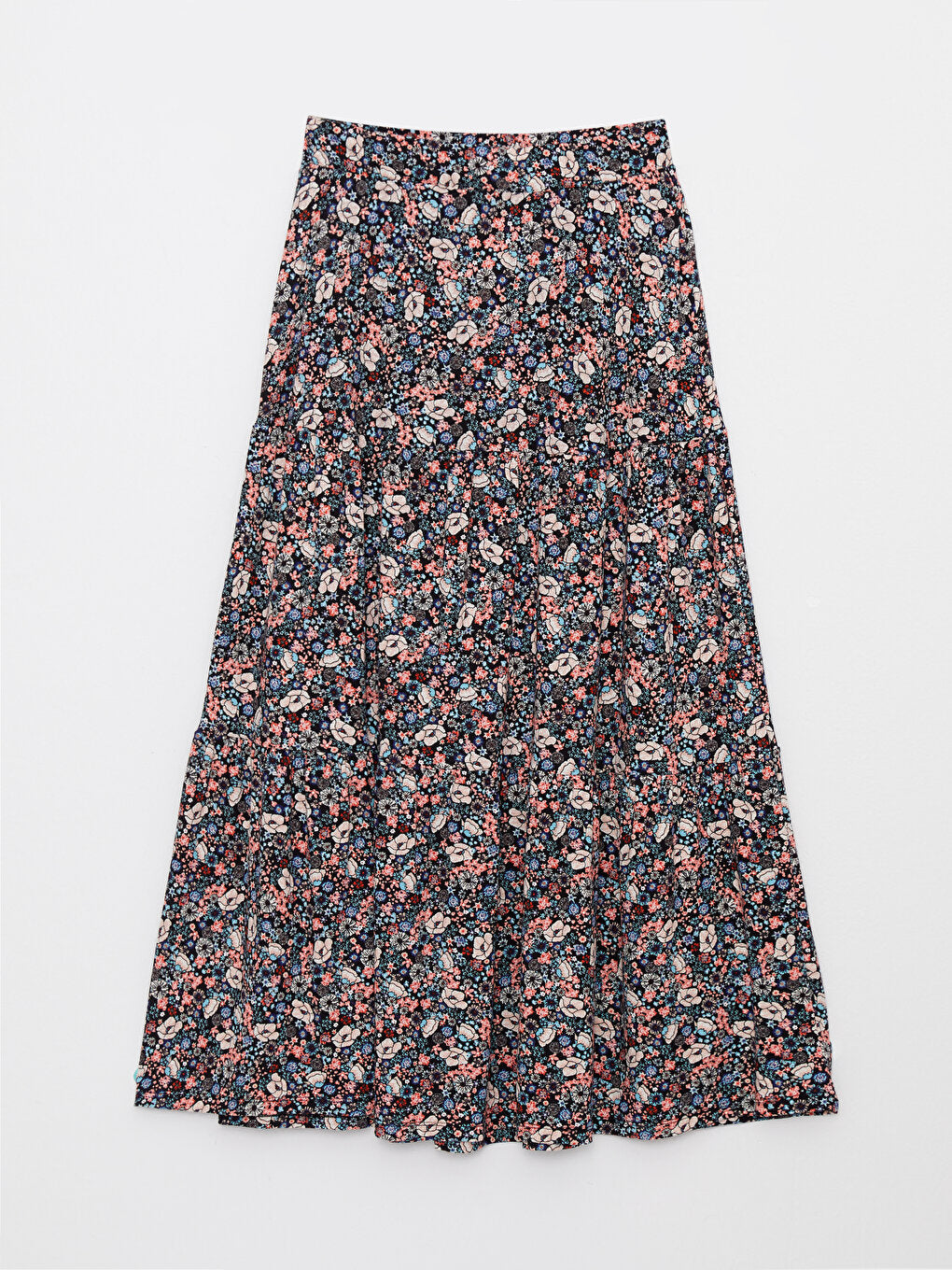 Patterned Women's Skirt with Elastic Waist