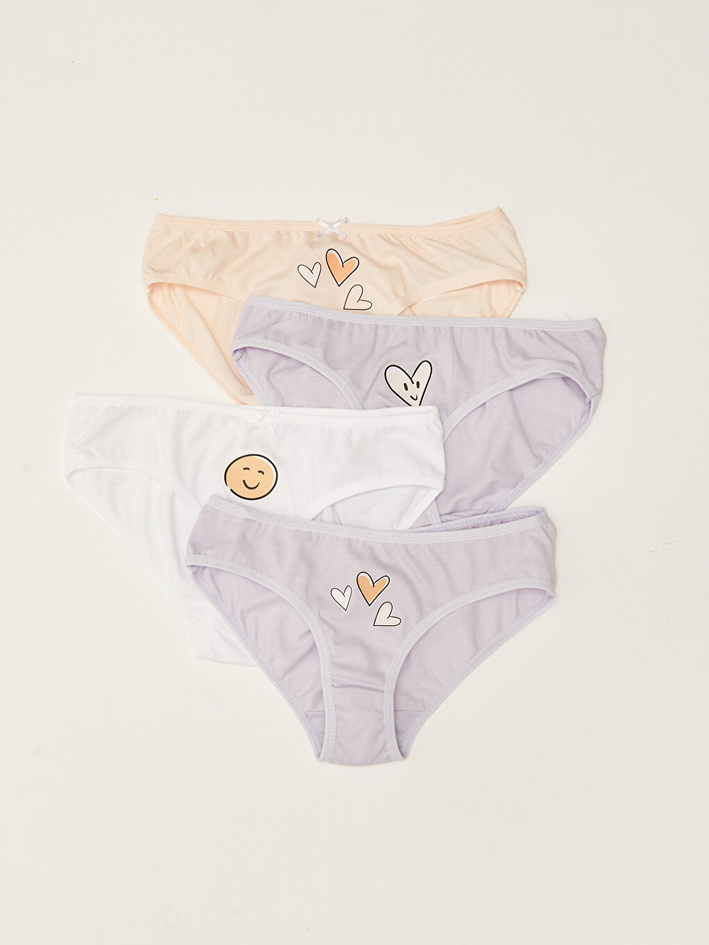 Printed Cotton Girl's Panties 4-pack