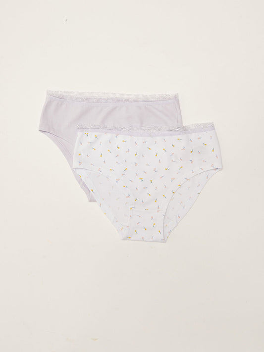 Printed Cotton Girl's Panties 2-pack